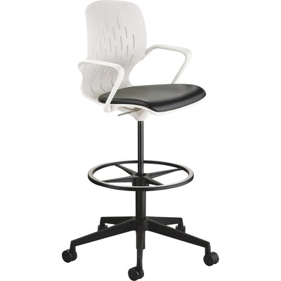 Safco Shell Extended-Height Chair, SAF7014WH