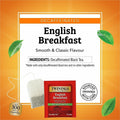 R. Twining & Twinings of London Decaf English Breakfast Black Tea Bag, 25 / Box, TWG09182