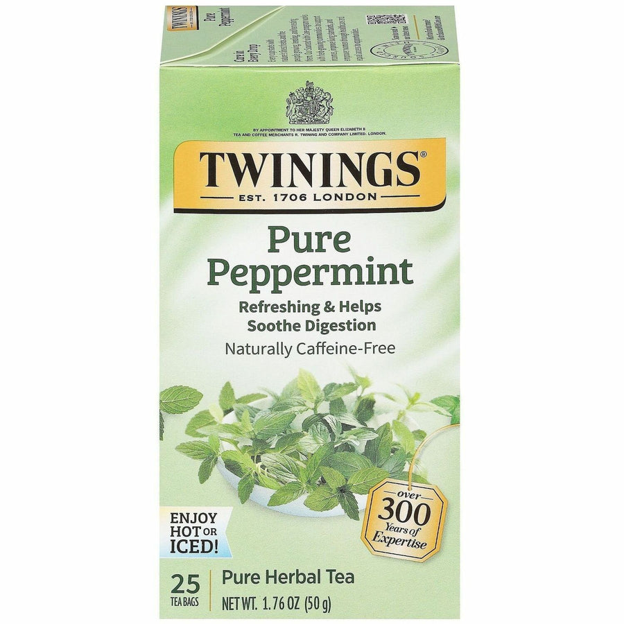 Twinings of London Pure Peppermint, 25 / Box, TWG09179