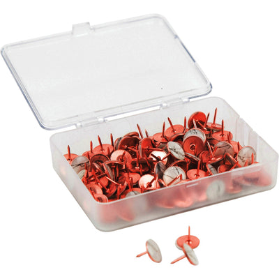 U Metal Thumbtacks, Marble, 100 / Pack, UBR3090U06-24