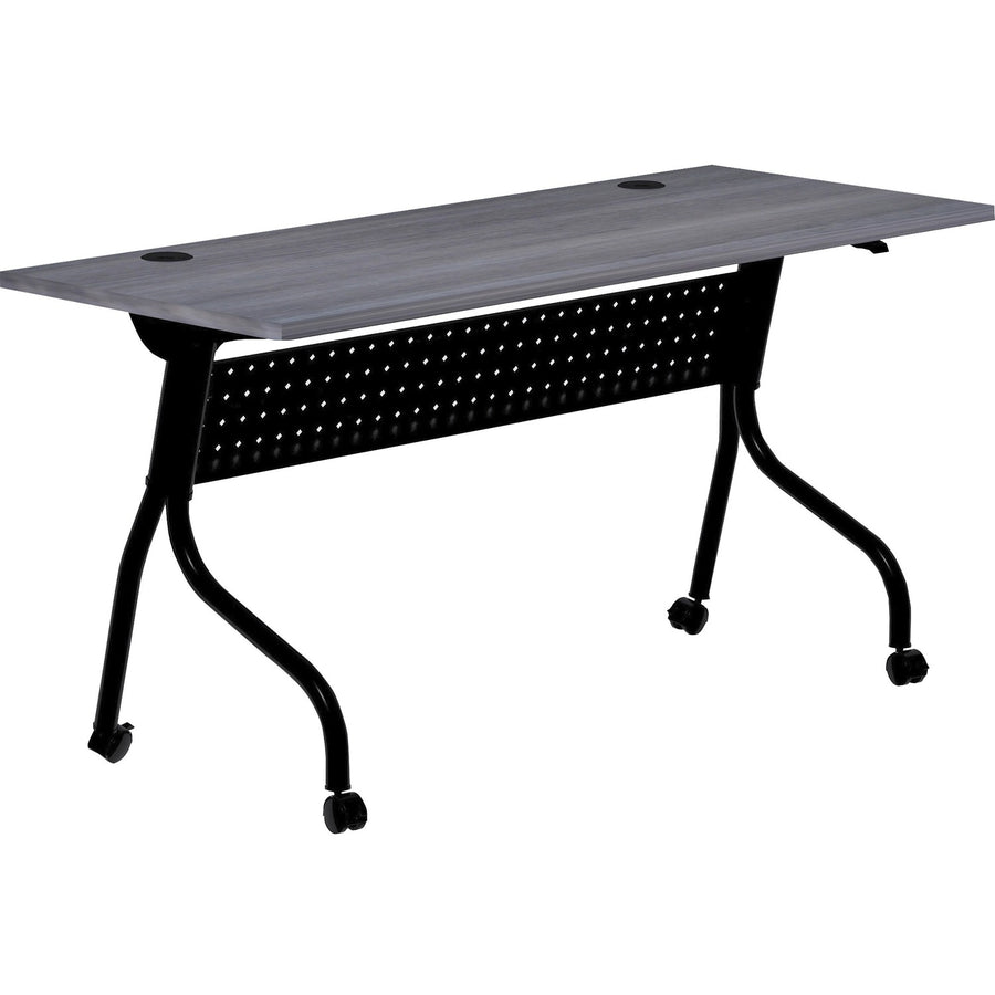 Lorell Flip Top Training Table, Melamine, Caster, LLR59487