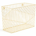 U Vena Hanging File Basket, Gold, UBR3231U0206