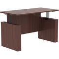 Lorell Essentials Series Sit-to-Stand Desk Shell, Brown, LLR69571