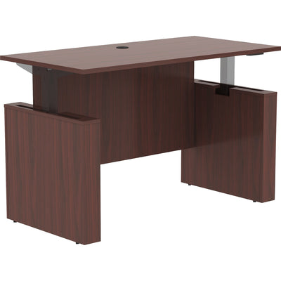Lorell Essentials Series Sit-to-Stand Desk Shell, Brown, LLR69571