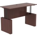 Lorell Essentials Series Sit-to-Stand Desk Shell, Brown, LLR69574