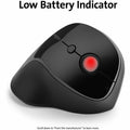 Kensington Computer Pro Fit Ergo Vertical Wireless Mouse, Black, KMWK75501WW