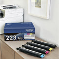 Brother TN223 Original Standard Yield Laser Toner Cartridge - Multi-pack - Black, Cyan, Magenta, Yellow - 1 Box, BRTTN2234PK