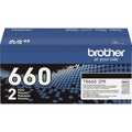 Brother TN-660 Original High Yield Laser Toner Cartridge - Twin-pack - Black - 1 Box, BRTTN6602PK
