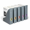Durable Office VARICOLOR Magazine Rack Set, Gray/Multicolor - 5 pack, 5 / Carton, DBL770657