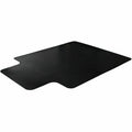 Floortex Advantagemat Black Vinyl Lipped Chair Mat for Carpets - 36" x 48", FLRFC113648LLBV