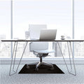 Floortex Advantagemat Black Vinyl Rectangular Chair Mat for Carpets - 48" x 60", FLRFC114860LEBV