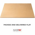 Floortex Cleartex Advantagemat Black Hard Floor PVC Rectangular Chair Mat, FLRFC124860HEBV