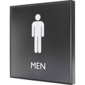 Lorell Men's Restroom Sign, Black, LLR02658