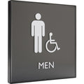 Lorell Men's Handicap Restroom Sign, Black, LLR02659