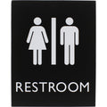 Lorell Unisex Restroom Sign, Black, LLR02663