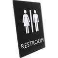 Lorell Unisex Restroom Sign, Black, LLR02663