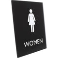 Lorell Women's Restroom Sign, Black, LLR02665