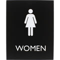 Lorell Women's Restroom Sign, Black, LLR02665