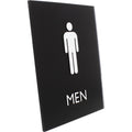 Lorell Men's Restroom Sign, Black, LLR02667
