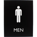 Lorell Men's Restroom Sign, Black, LLR02667