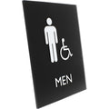 Lorell Men's Handicap Restroom Sign, Black, LLR02668