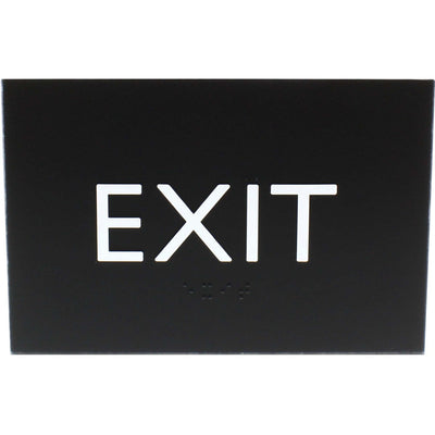 Lorell Exit Sign, Black, LLR02671