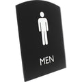 Lorell Arched Men's Restroom Sign, Black, LLR02676