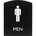 Lorell Arched Men's Restroom Sign, Black, LLR02676