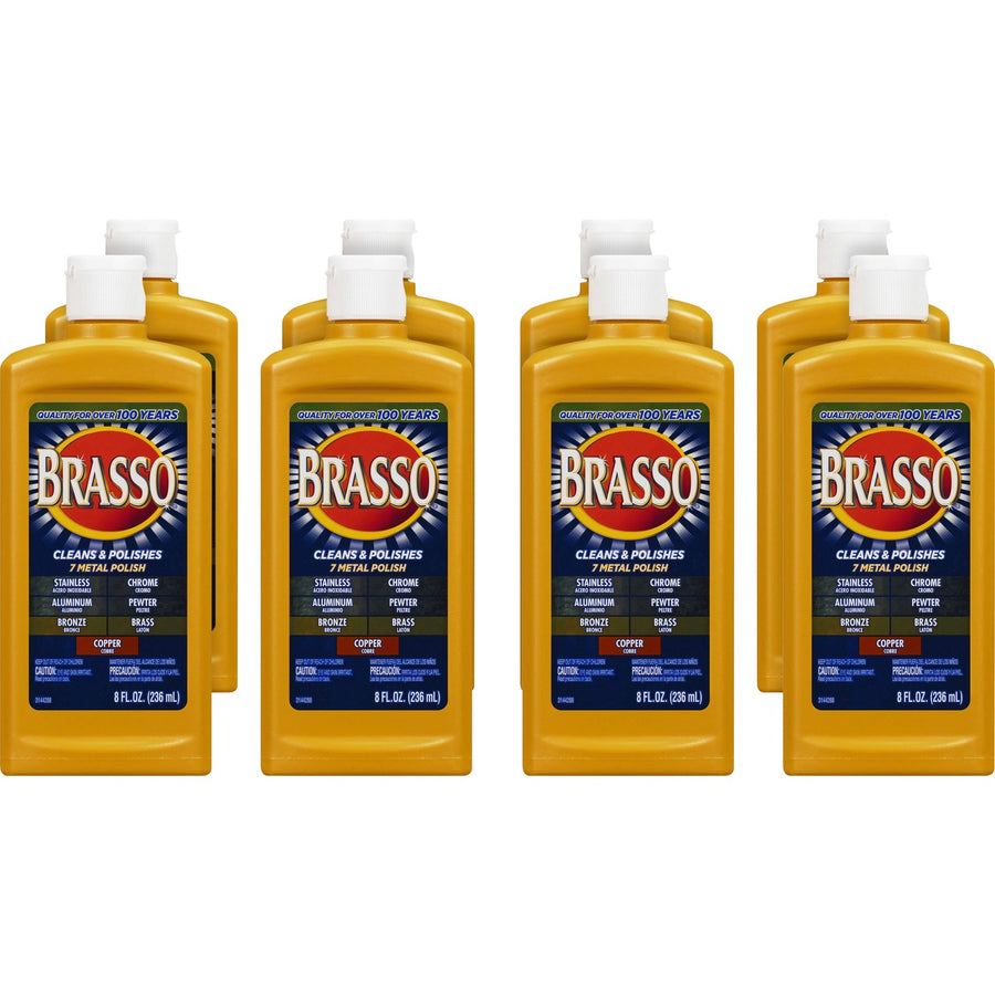 Brasso Metal Polish, Tan, 8 / Carton, RAC89334CT