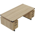 Safco Mirella Free Standing Desk Top with Modesty Panel, Beige, SAFMRDT7236SDD