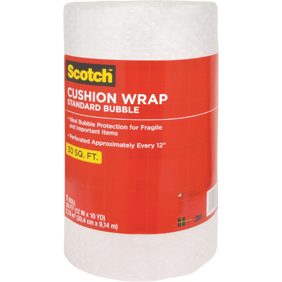 Scotch Perforated Cushion Wrap, Clear, Nylon, Easy Tear, 1 Roll, MMM7929