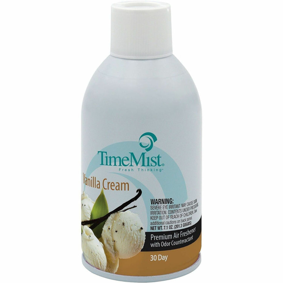 TimeMist Metered 30-Day Vanilla Cream Scent Refill, Clear, Odor Neutralizer, TMS1042737