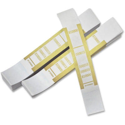 ICONEX SecurIT Currency Straps, Dark Yellow, 1000 / Pack, ICX94190057