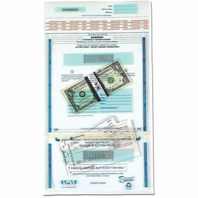 ICONEX SecurIT 6.0 mil Plastic Disposable Deposit Bags, Clear, 100 / Pack, ICX94190071