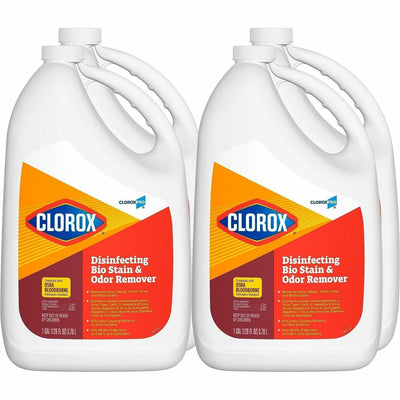 The Clorox CloroxPro™ Disinfecting Bio Stain & Odor Remover Refill, Translucent, 4 / Carton, CLO31910CT