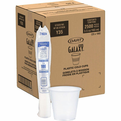 Dart Container Solo Galaxy 3.5 oz Plastic Cold Cups, Translucent, 25 / Carton, SCCY35
