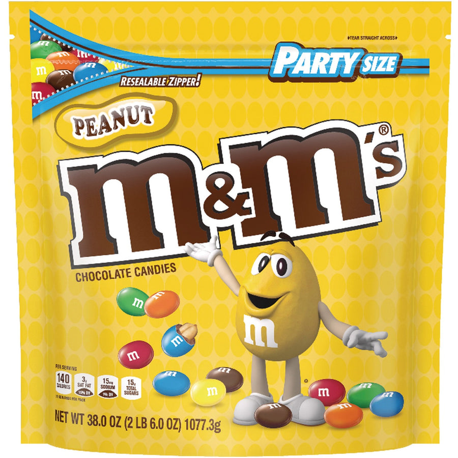 M&M's Peanut Chocolate Candies, 1 Bag, MRSSN55116