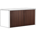 Lorell Essentials Series Wall-Mount Hutch Door Kit, Brown, 1 Set, LLR18242