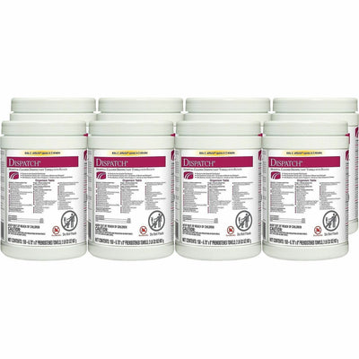The Clorox Dispatch Hospital Cleaner Disinfectant Towels with Bleach, White, 8 / Carton, CLO69150CT