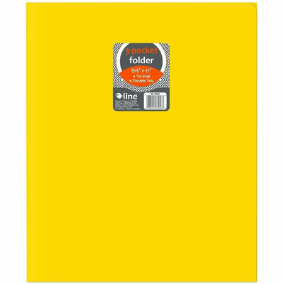 C-Line Letter Pocket Folder, Yellow, 8 1/2" Width x 11" Length, 24 / Box, CLI33946