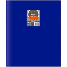 C-Line Letter Pocket Folder, Blue, 8 1/2" Width x 11" Length, 24 / Box, CLI33945