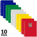 C-Line Two-Pocket Heavyweight Poly Portfolio Folder, White, 8 1/2" Width x 11" Length, 10 / Pack, CLI32930