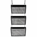 Universal Hanging Organizer, Black, 3 Set, UNV20011