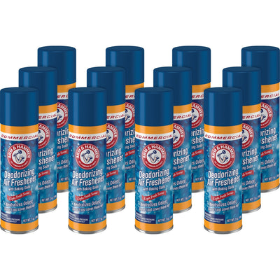 Church & Dwight Arm & Hammer Deodorizing Air Freshener Spray, Blue, 12 / Carton, CDC3320094170CT