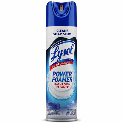 Reckitt Benckiser plc Lysol Power Foam Bathroom Cleaner, White Clear, RAC02569