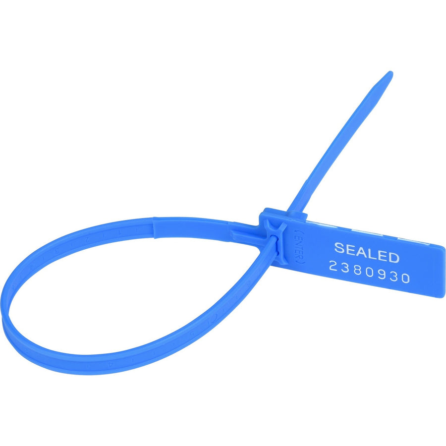 Tatco Security Seals, 0.3" x 0", Blue, Adjustable, 100 / Pack, TCO26300