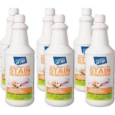 Motsenbocker's Liftoff M�tsenb�cker's Lift Off Food/Drink/Pet Stain Remover, White, 6 / Carton, MOT40503CT