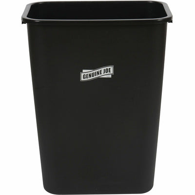 Genuine Joe 41-Quart Wastebasket, Black, 10.25 gal, GJO00061