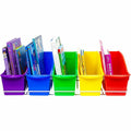 ERA Storex Large Book Bins Metal Shelf Rack, 1 Carton, STX71125U01C