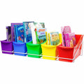 ERA Storex Large Book Bins Metal Shelf Rack, 1 Carton, STX71125U01C